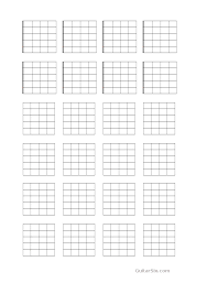 73 Bright Guitar Chord Chart Paper
