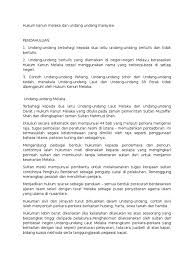 (3) tentara nasional indonesia terdiri atas angkatan darat, angkatan laut dan angkatan udara sebagai alat negara bertugas. Hukum Kanun Melaka Dan Undang Undang Malaysia