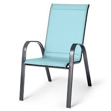 Stacking Sling Patio Chair Dusty Blue Threshold Stacking Patio Chairs Patio Chairs Backyard Chairs