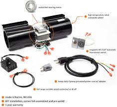 If you have a gas fireplace or fireplace insert, the manual it came with should specify if it is compatible with a blower or fan kit. Amazon Com Fireplaceblowersonline Gfk 160 Fireplace Blower Kit For Heat N Glo Hearth And Home Quadra Fire Gti Fasco Regency Royal Jakel Nordica Rotom Ball Bearing Quiet High Air Flow Home