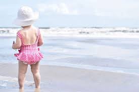 Strand Sandstrand Blau Kind Kuste Tag Madchen Hot Landschaft Naturlich Strandurlaub Kleidung Strandurlaub Packen Strandurlaub