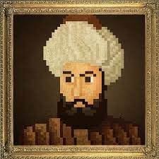 Nft Pixel Art Portrait Of Osman Bey In 2021 Pixel Art Art Pixel