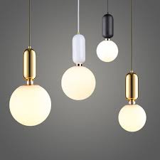 Modern Led Pendant Light Ball Indoor Hanging Lamp Pendantlight Pendantlighting Pendantlamps L Glass Ball Pendant Lighting Ball Pendant Lighting Modern Lamp