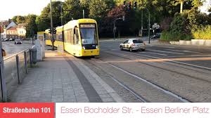Straaÿenbahn 101 Essen Bocholder Str Berliner Platz Youtube Essen