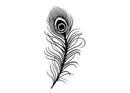 Black And White Watercolor Feather Tattoo Peacock Feather Feather Tattoos Feather Tattoo Black Feather Drawing