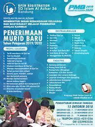 Pembelajaran jarak jauh (pjj) smp islam al azhar 36 bandungподробнее. Penerimaan Murid Baru Tahun Ajaran 2019 2020