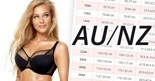 Should you wish to convert from inches to centimeters you can multiply by 2.54. Australian Au And New Zealander Nz Bra Sizes In Inches And Centimeters