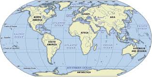 There are 5 oceans which include: Map Of The World World Ocean Map World Ocean Map World Map Continents Oceans Of The World Map
