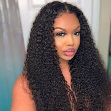 OneMore 360 Lace Frontal Wig Curly Hair Pre Plucked Human Hair Wigs