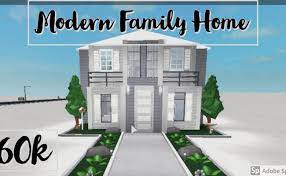 Beachy family roleplay home, no gamepasses ꒰60k꒱. Roblox Bloxburg Modern Family House Build 60k Youtube Cute766