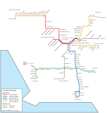 Metro Rail Mapa Del Metro De Los Angeles Estados Unidos Los Angeles Metro Map Subway Map Metro Rail