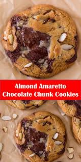 Dessert Almond Amaretto Chocolate Chunk Cookies Your Family S Favorite Food And Drink A Best Cookie Recipes Triscuit Recipes Cookies Recipes Christmas