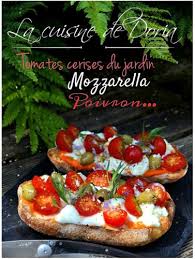 Bruschettas De Mozzarella Et Creme De Poivrons La Cuisine De Doria Cuisine Alimentation Mozzarella