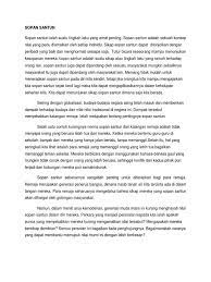 Memberikan alasan atau fakta pendukung. Sopan Santun