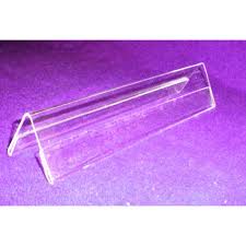 Acrylic display stand easel plate picture holder plastic adjustable twist fix. Transparent Acrylic Name Plate Holder Rs 46 Piece Dime Acrylics Id 4996216188