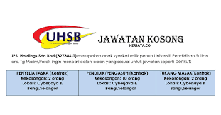 ~ when you help someone. Jawatan Kosong Terkini Penyelia Taska Pendidik Pengasuh Di Universiti Pendidikan Sultan Idris Upsi Holding Di Buka Kerja Kosong Kerajaan Swasta