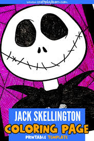 The moon and stars are no match for this spotted unicorn! Jack Skellington Face Activity For Kids Craft Play Learn