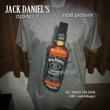 Kaos Jack Daniels Kaos Minuman Jack D Kaos Botol Whisky Jack Daniels Whisky Daniels