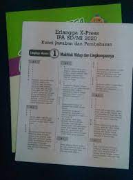 Erlangga xpress usbn sd mi 2020 bahasa indonesia ipa matematika. Erlangga X Press Usbn Sd Mi 2020 Ipa Kunci Jawaban Shopee Indonesia