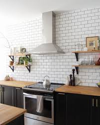 Ikea Black Kitchen Cabinets Elegant Ikea Kitchen Black Cabinets Butcher Block Counter White In 2020 Black Kitchen Cabinets Black Cabinets Kitchen Design