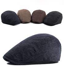 Men Fashion Winter Beret Hats Khaki Black Dark Blue Coffee Beret Hat Mens Winter Fashion Mens Beret Hat