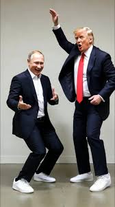 Vladimir Putin dancing together ...