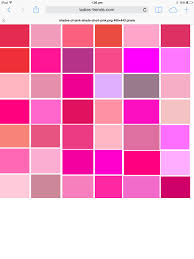Colour Palette Different Shades Of Pink Pink Color Chart Pink Color Schemes