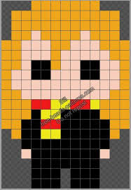 Hermione Chibi Harry Potter Character Free Perler Beads Hama Beadsprite Pattern 13x19 Harry Potter Perler Beads Cross Stitch Harry Potter Tiny Cross Stitch