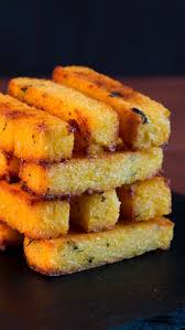 Baked Polenta Fries With Garlic Aioli Recipe Polenta Fries Baked Polenta Polenta Fries Baked