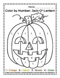 Happy Halloween Jack O Lantern Color By Number Worksheet In 2020 Halloween Jack Halloween Jack O Lanterns Jack O Lantern