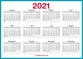 Hope you already downloaded printable 2021 half year calendar. 2021 Calendar Printable Free Horizontal Hd Turquoise Blue Calendarzprint Free Calendars Printable Calendars