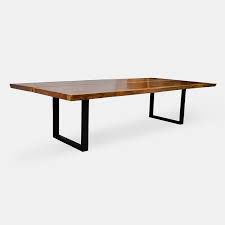 Potterybarn.com has been visited by 100k+ users in the past month Large Jatoba Wood Dining Table Two Slabs And Black Wood Legs Rotsen Furniture