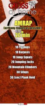 Fitness For Women Crossfit At Home Crossfit Gym Amrap Workout