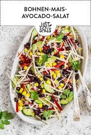 Bohnen Mais Avocado Salat Rezept In 2020 Avocado Salat Salat Essen Kochen