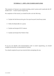 Tutorial 7 Open And Closed Loop Links