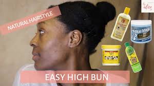 You're never too young to embrace big hair. How I Style My 4c Hair Into A High Bun