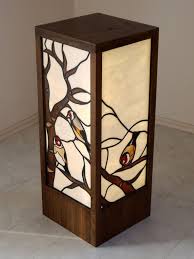 Goldfinch Stained Glass Standing Lamp By Glasscreatures On Etsy Ft400000 00 Stainedglasslamps Glass Standing Lamp Stained Glass Light Stained Glass Lamps