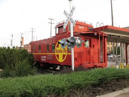 Santa Fe Caboose 999602 Now A Drive Up Bank Teller Office Caboose Train Depot Santa Fe