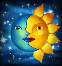 How To Draw The Sun And Moon Face Step By Step Outer Space Landmarks Places Free Online Drawing Tutoria Moon And Sun Painting Sun Painting Moon Stars Art