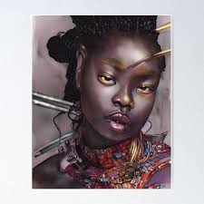 Black Female Warrior Posters for Sale