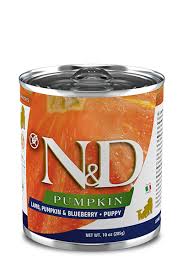 Farmina n&d puppy medium dog food helps to maintain a healthy digestive system and it reduces inflammation and skin condition. Farmina Pet Foods Dog Food N D Pumpkin Grain Free Canine Lamb Pumpkin Blueberry Puppy Wet Food