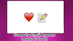 We are trying our best to solve the answer manually and update the answer into here, currently the best answer we found for these are: Guess The Emoji Emoji Pops Answers Levels 41 Through 60 Guess The Emoji