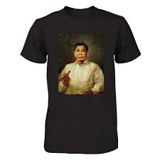 Rodrigo duterte, président philippin, n'en était alors pas à son coup d'essai : Rodrigo Duterte Middle Finger Portrait