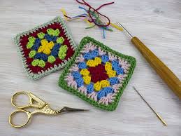 Einfaches Granny Square häkeln - Häkelanleitung für Anfänger -  CaroKunterbunt