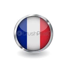 It is known to english speakers as the french tricolour or simply the. Flag Of France Button With Metal Frame And Shadow France Stock Vector Crushpixel
