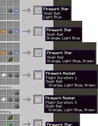 There are hundreds of fireworks recipes and variations that can be used through crafting in the game. Minecraft Crafting Firework Star Lock Down D