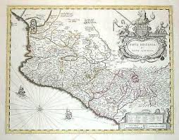 Ambos, cheos de atractivos e historia, conflúen a metade de camiño, na localidade de bruma, onde continúan xuntos os últimos 40 km ata compostela. Nova Hispania Et Nova Galicia Von Blaeu Willem 1700 Karte Robert Frew Ltd Aba Ilab