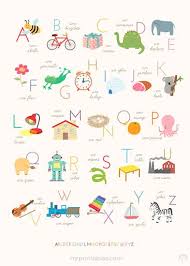 sweet alphabet poster free printable in many sizes