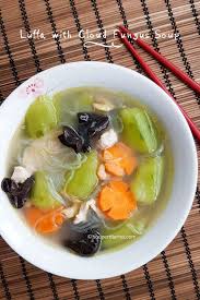 Luffa Soup With Black Fungus And Vermicelli Souper Diaries Recipe Asian Soup Recipes Chinese Soup Recipes Healthy Soup Recipes