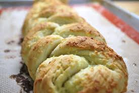 Throw the first tourniquet over the second, and the third through the fourth. Braided Garlic Bread Savoryreviews